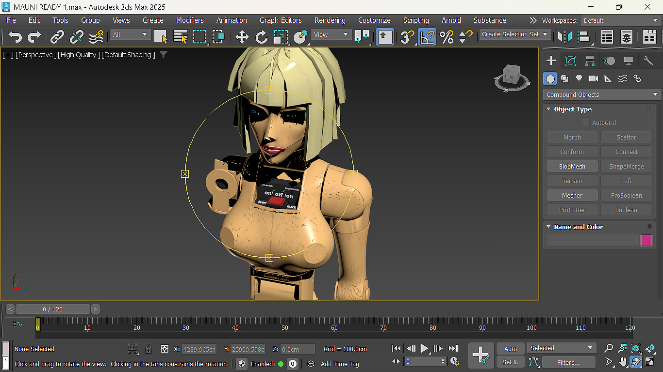 MA-UNI humanoid robot artificial body design