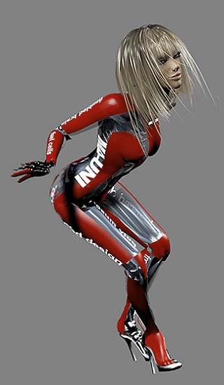 MA-UNI conceptual artificial humanoid body front view